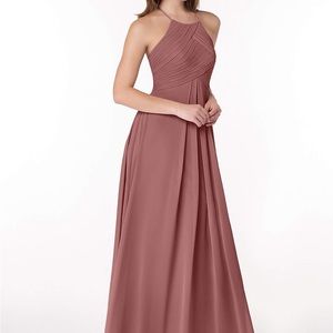 Azazie Ginger Bridesmaids Dress in Desert Rose Size A12, NWT
